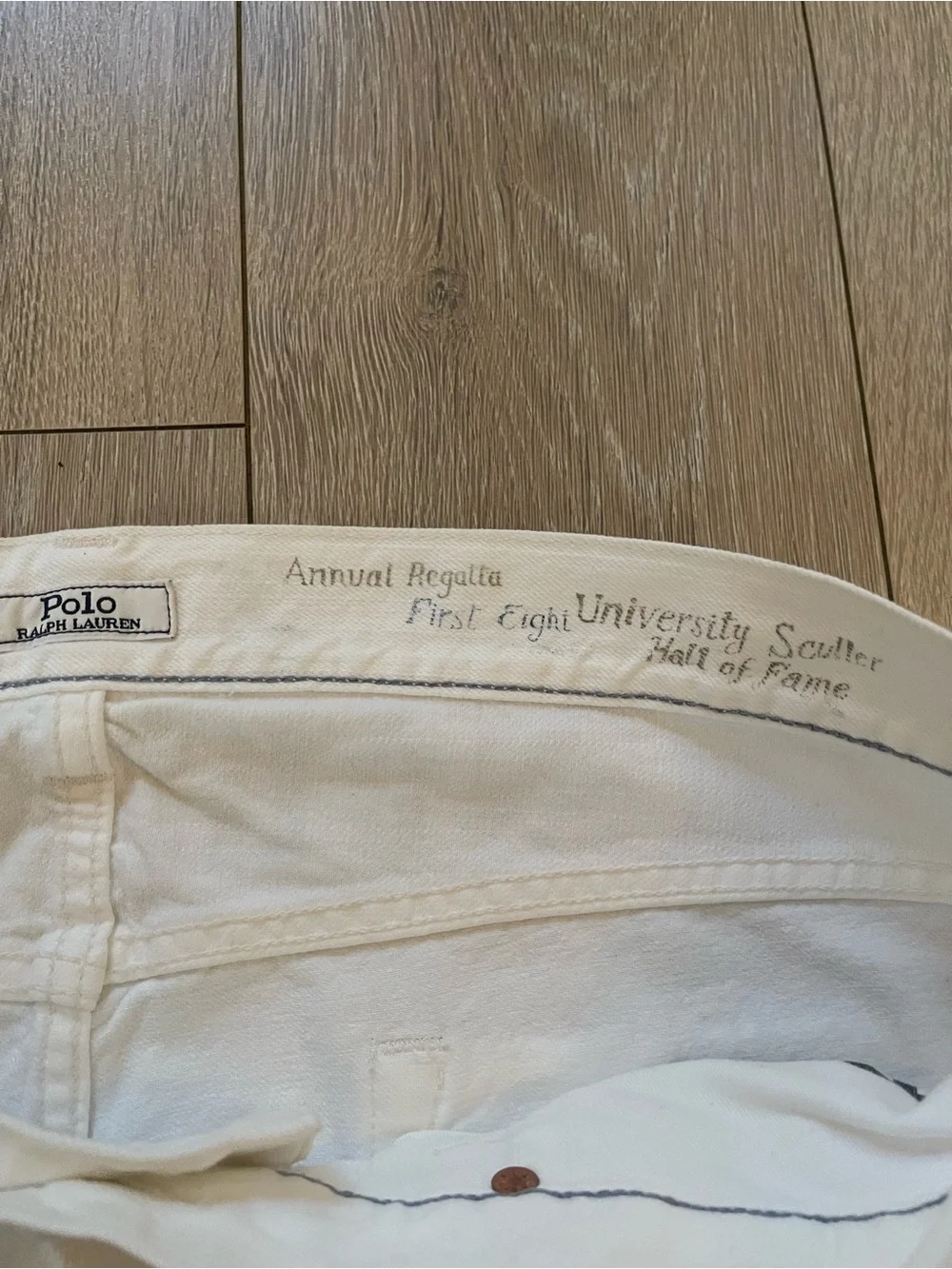 Polo Ralph Lauren The Sullivan Slim Graphic Jeans - White